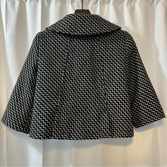 Sashimi Wool Blend Double Breasted Boxy Cut Coat - Size Medium - Picture 8 of 13